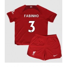 Liverpool Fabinho #3 Hjemmedraktsett Barn 2022-23 Kortermet (+ korte bukser)